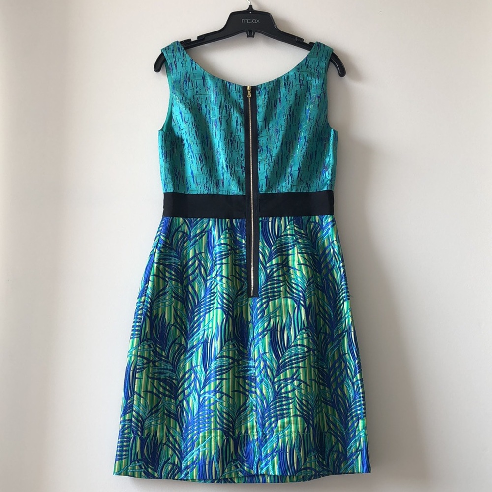 Phoebe Couture Dress Sleeveless Turquoise Green 4
